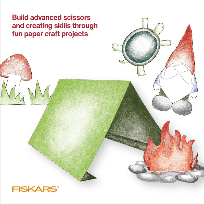 Fiskars Cut & Create Activity Book with 6" Big Kids Scissors, For Ages 8+ - Image 5
